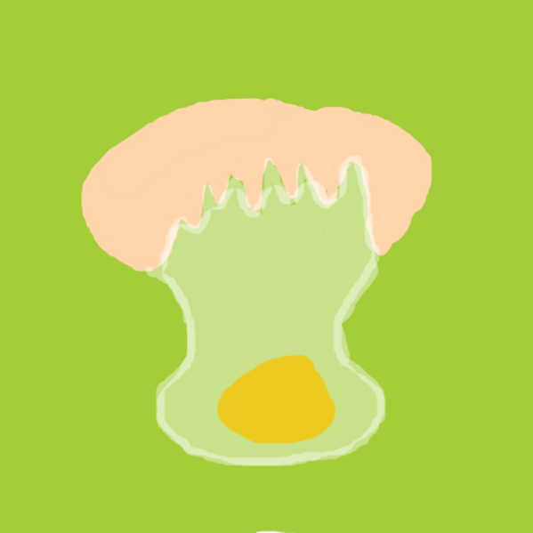 Drawing in the egg by Duncan