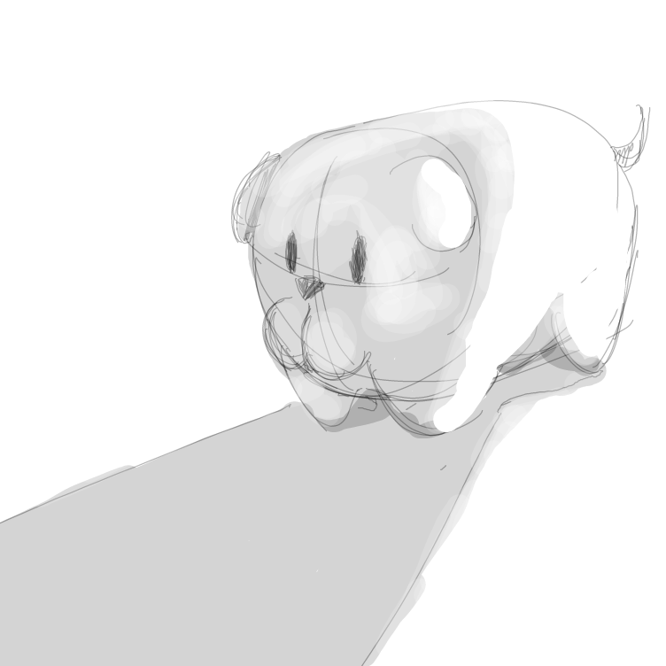 Dog- is an experiment. He's a sweet little pet but can be pretty deadly for those unaware.  - Online Drawing Game Comic Strip Panel by JA