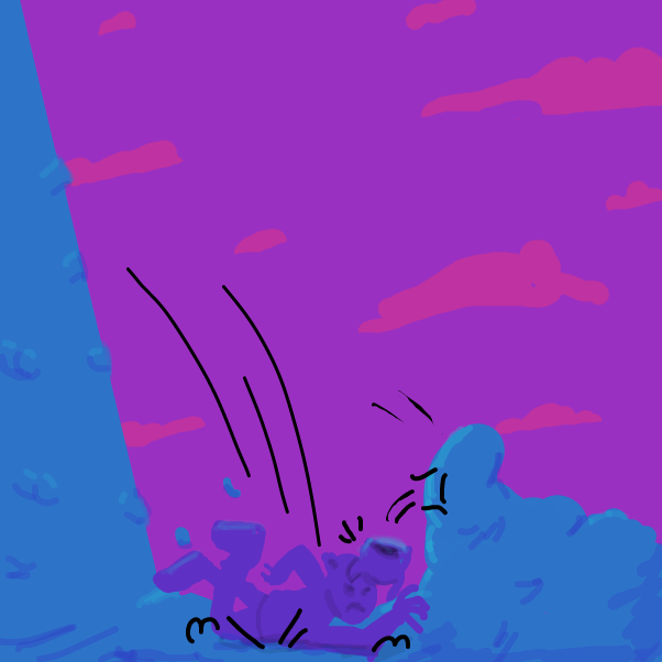 Drawing in Falling by Emjaypatrick