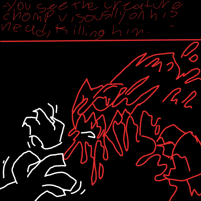 pt 2 -dead victim/teammate 2 killed - Online Drawing Game Comic Strip Panel by scarlett