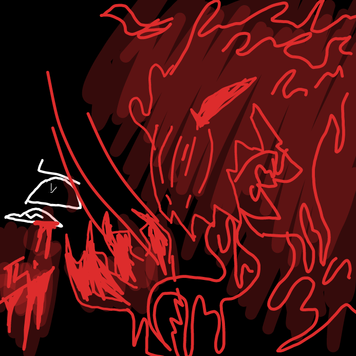 Drawing in creature breach by scarlett