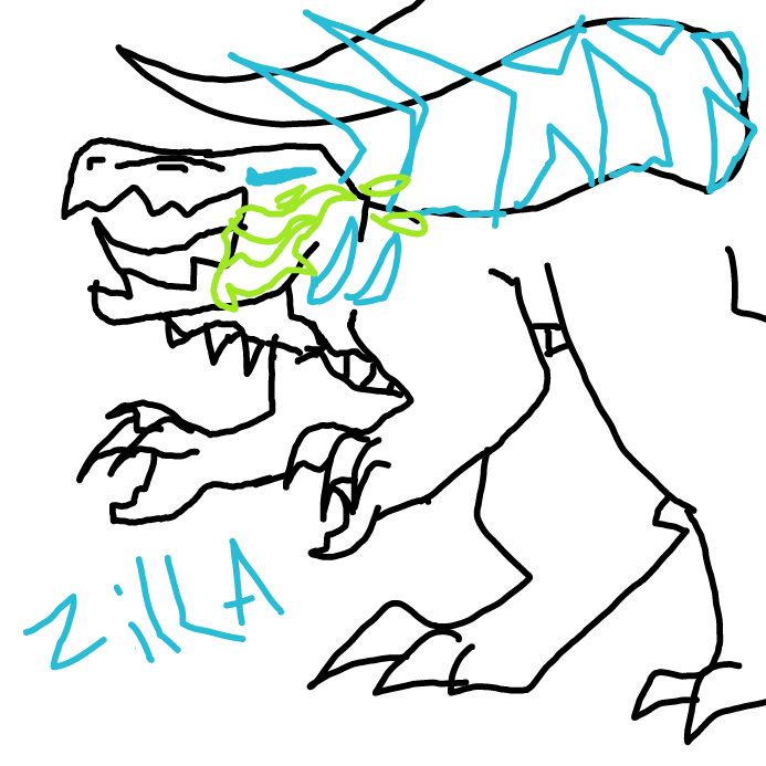 idk why i chose Zilla but i just think this godzilla trilogy was sick as hell - Online Drawing Game Comic Strip Panel by scarlett