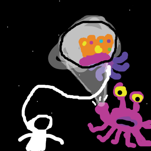 Drawing in deep space by Duncan