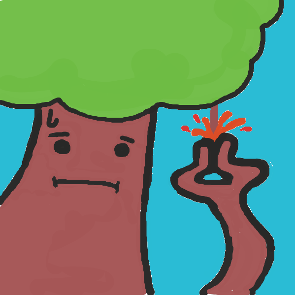 Drawing in Old oak tree contemplating life by Trilliumdude