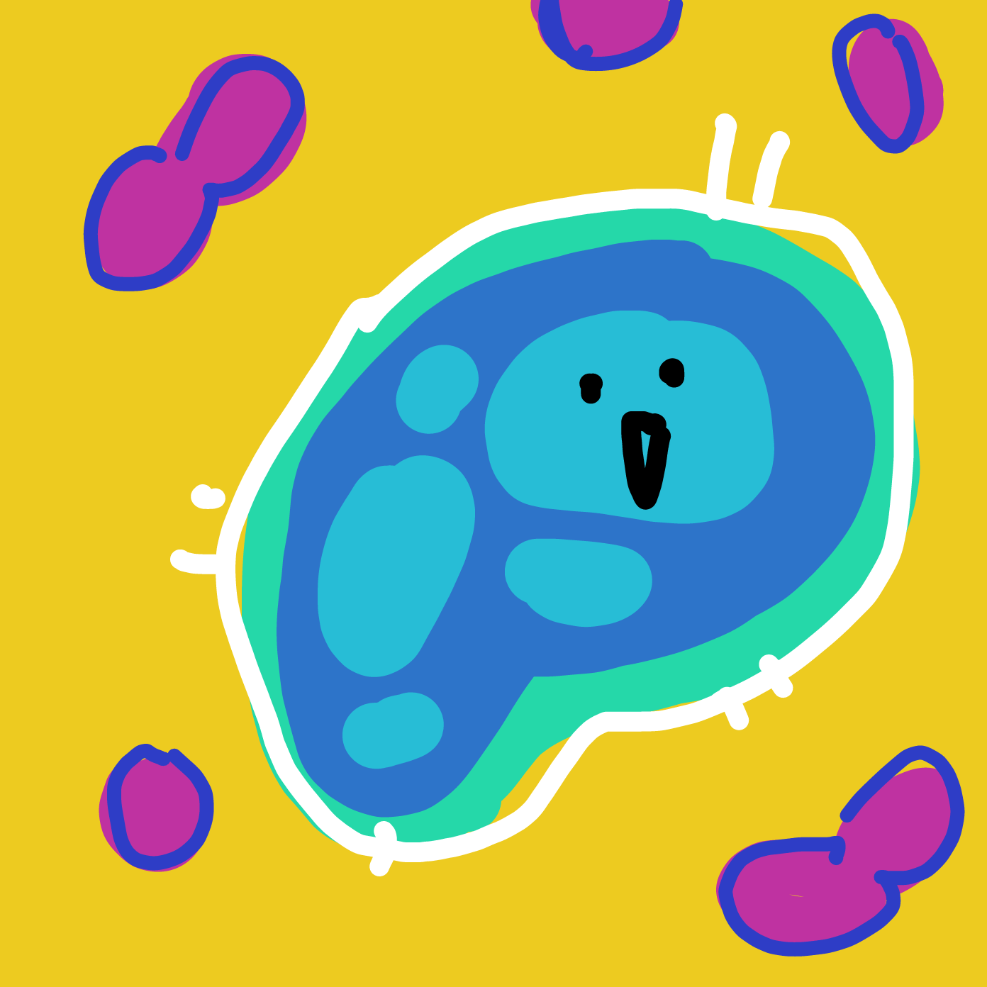 Drawing in Amoeba  by Chumky