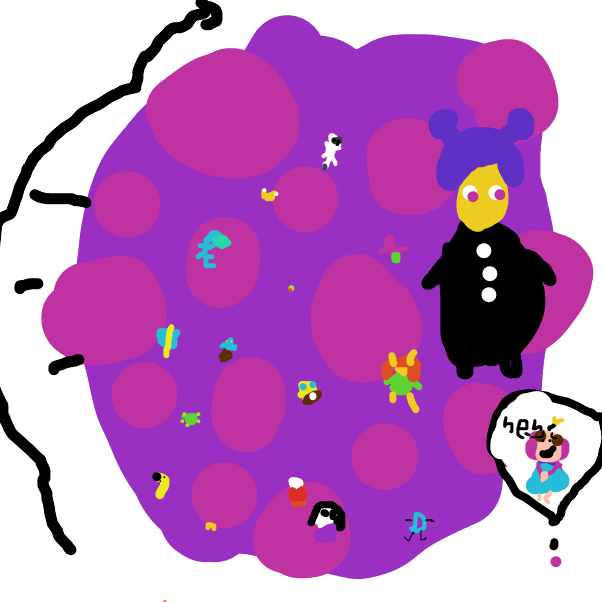 Drawing in Katamari by lovelyfox123