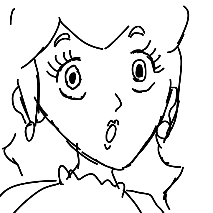 Drawing in draw a quick princes peach by SpaceMattress