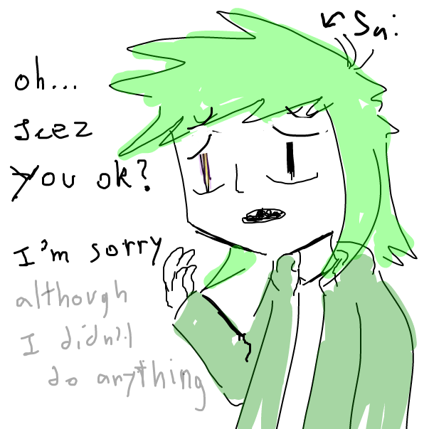 sai would never apolagize if something not went too far - Online Drawing Game Comic Strip Panel by FifaSam