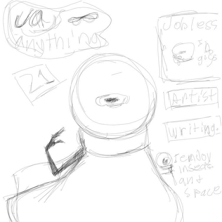 The little infinity symbol is like an autism marker. I was diagnosed at 11. When I was little I consider 11 my lucky number because my diagnoses improved my life.  - Online Drawing Game Comic Strip Panel by JA