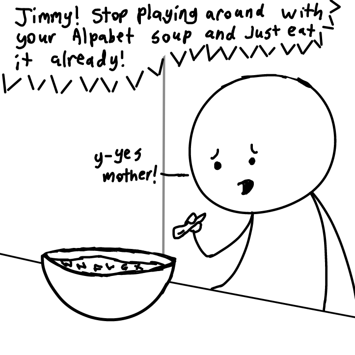 He's a picky eater - Online Drawing Game Comic Strip Panel by SpaceMattress