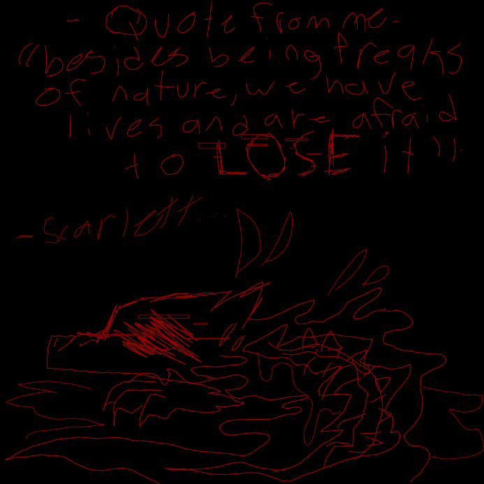 my quote i made - Online Drawing Game Comic Strip Panel by scarlett