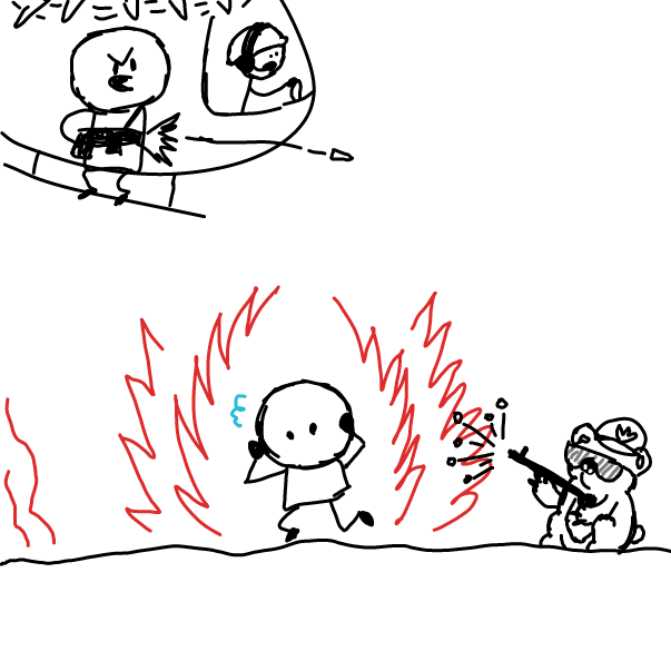 Combat Koala is ready to roll! - Online Drawing Game Comic Strip Panel by SpaceMattress