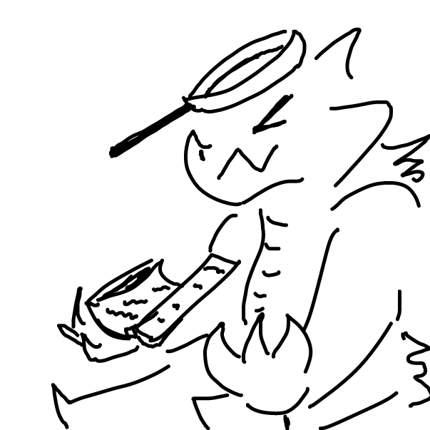 Drawing in hit with a pan by aaaaaaaaaaa