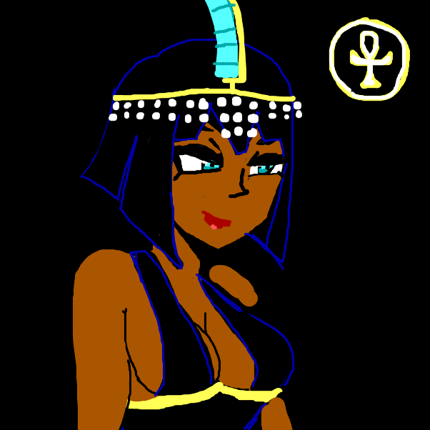 Drawing in Draw using the CGA palette by Skullheart