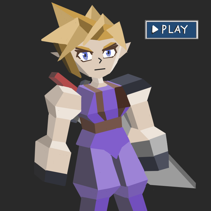Cloud Strife from FF7 - Online Drawing Game Comic Strip Panel by SpaceMattress