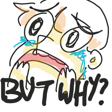 BUT WHY?
Says so in the title.
 - Online Drawing Game Comic Strip Panel by Hina the Meme-ma