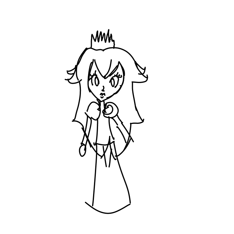 Drawing in draw a quick princes peach by Setin
