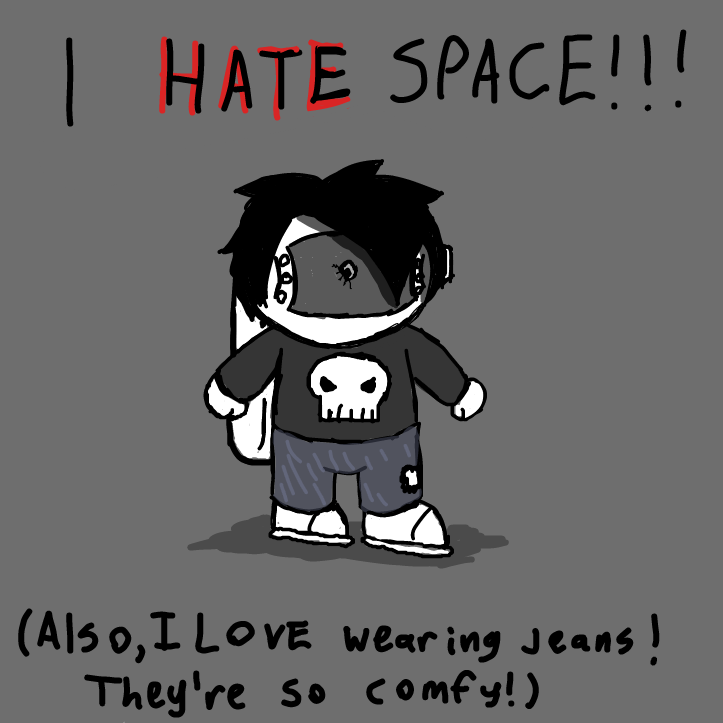 Drawing in opposite personality 3 by SpaceMattress