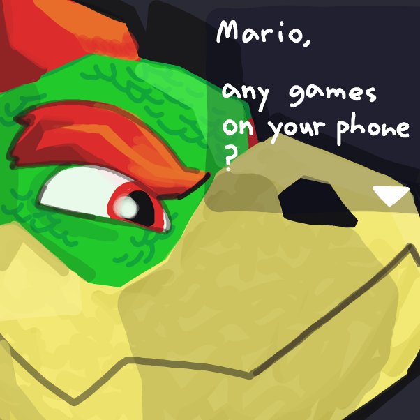 Most iconic Bowser design ever - Online Drawing Game Comic Strip Panel by W3