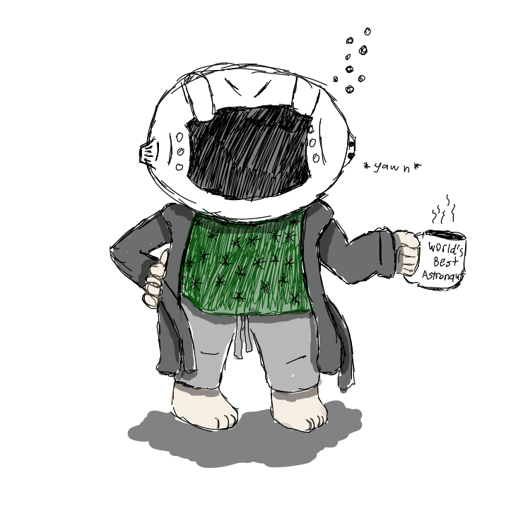 I may or may not have just woken up from a nap... - Online Drawing Game Comic Strip Panel by SpaceMattress