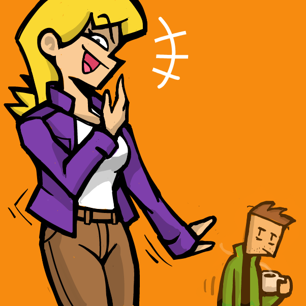 Drawing in opposite personality 3 by 🔲