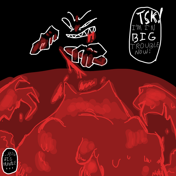 Drawing in creature breach by KringlePringles