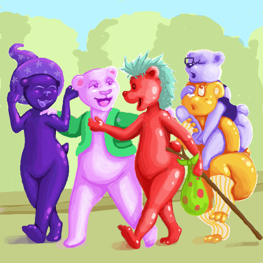 Gummy Gang! - Online Drawing Game Comic Strip Panel by TFD