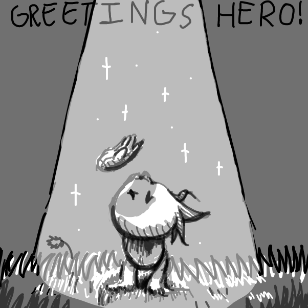 Just as the title has said! the chosen one! what do we do with him? - Online Drawing Game Comic Strip Panel by KringlePringles