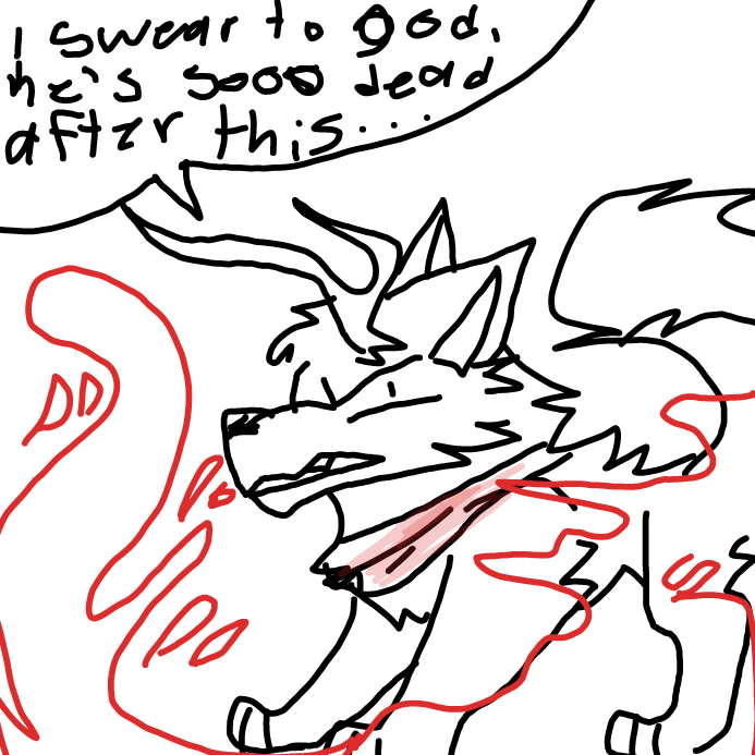 just kill him already - Online Drawing Game Comic Strip Panel by scarlett