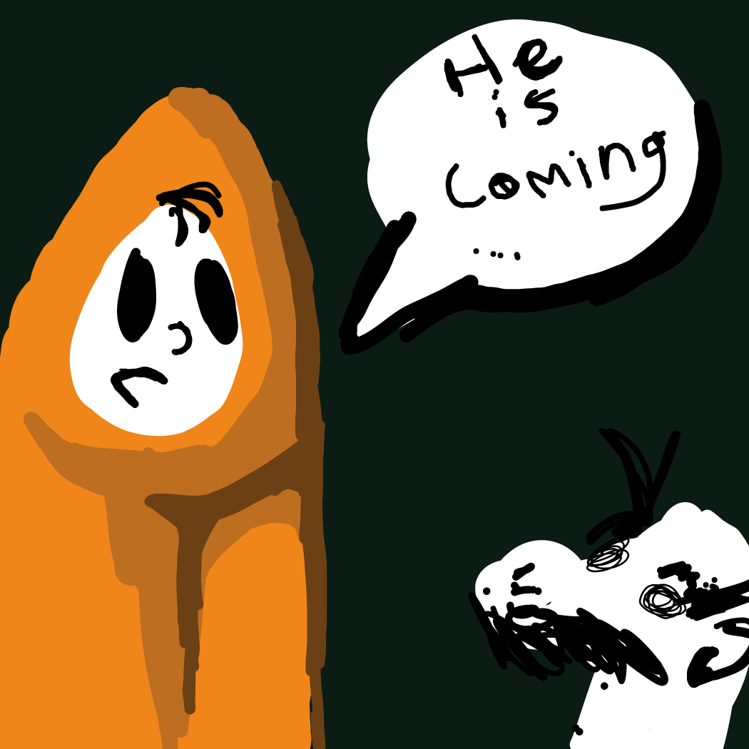 The numbers mean he is creeping nearer - Online Drawing Game Comic Strip Panel by Simplykiwi