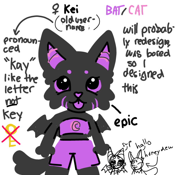 Drawing in fursona :p by MovedAccounts