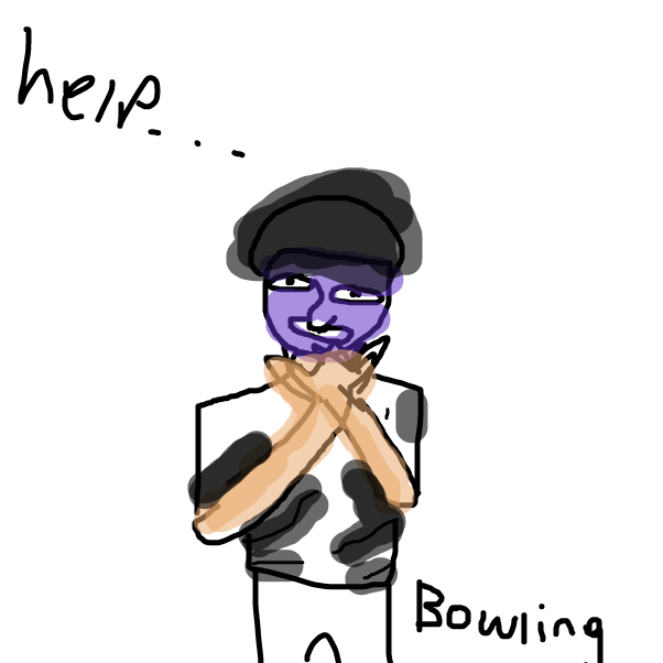 Drawing in Man Choking Neck by pavemento