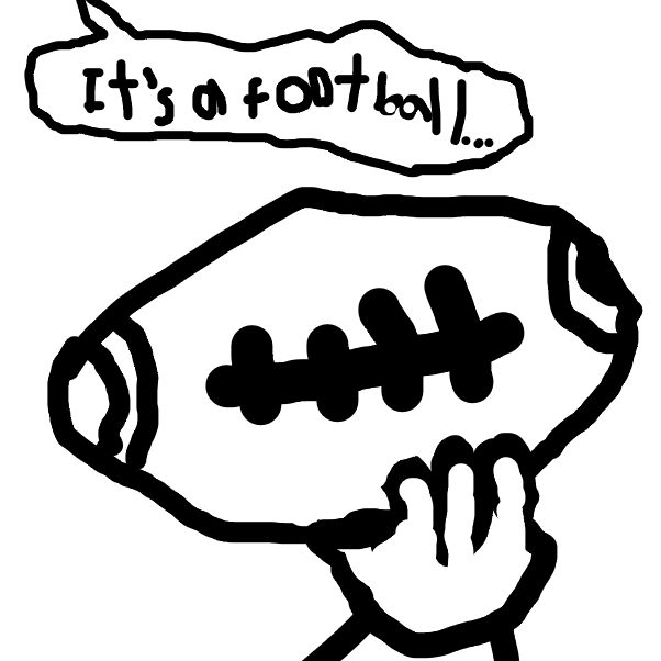 Plot Twist: It's a football. (American football for u British folks) - Online Drawing Game Comic Strip Panel by lovelyfox123