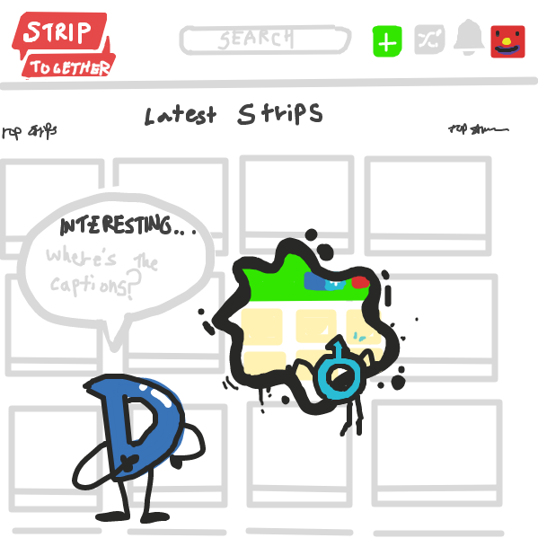  - Online Drawing Game Comic Strip Panel by DewyBob12
