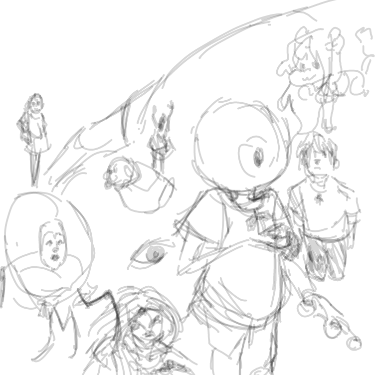 I have so many. I choose more interesting characters. and then their Rachel whose like 'is god mocking me?'. thIS WAS FUN  - Online Drawing Game Comic Strip Panel by JA