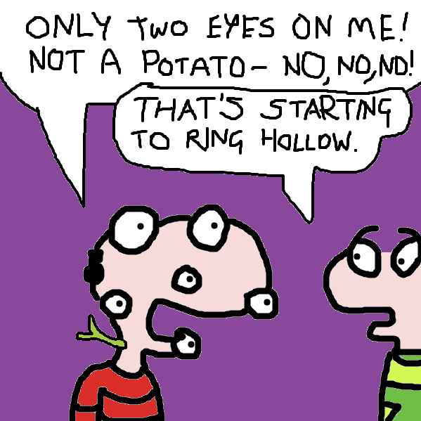 Drawing in Potato by tritbaumber