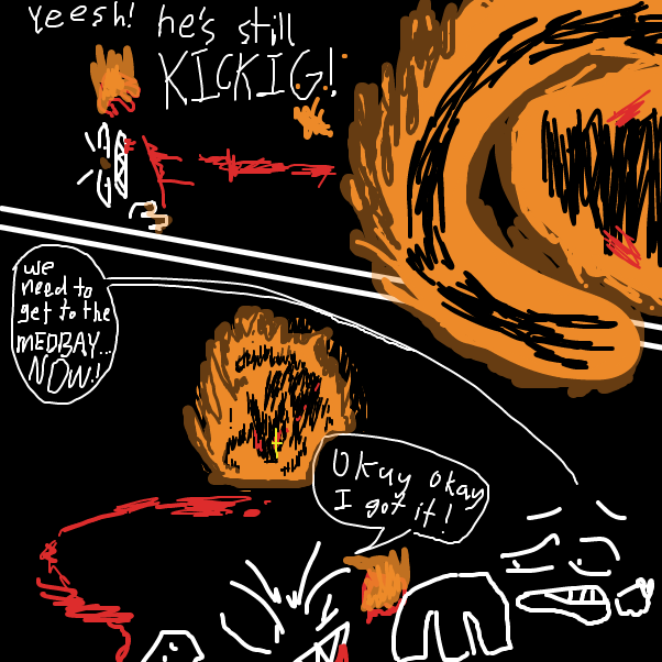 Drawing in CREATURE BREACH PT 3  by KringlePringles