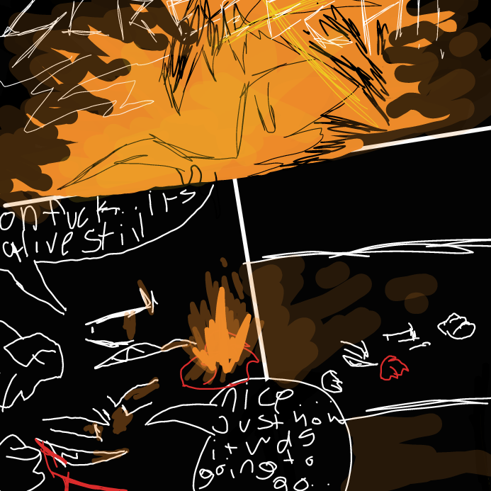 Drawing in CREATURE BREACH PT 3  by scarlett