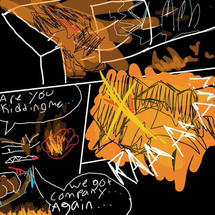 Drawing in CREATURE BREACH PT 3  by scarlett