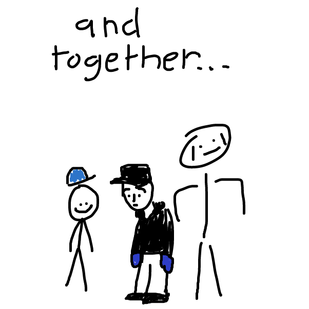 So what the squad doin'? - Online Drawing Game Comic Strip Panel by KringlePringles