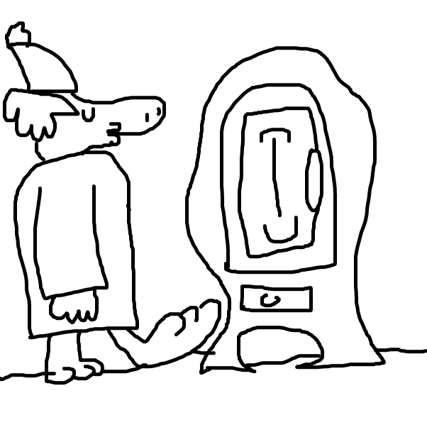 Mr Moosey sleepwalking again. - Online Drawing Game Comic Strip Panel by BananaDoc
