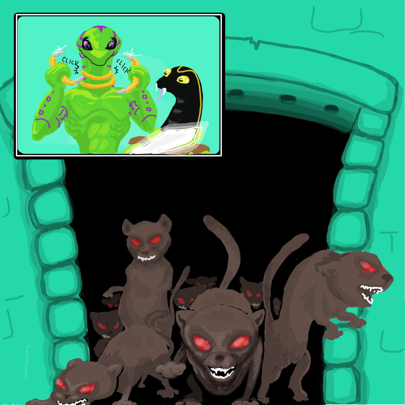  - Online Drawing Game Comic Strip Panel by Wizard Croissant