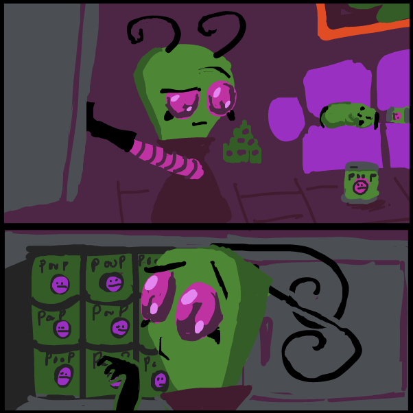 based on a scene from Sphere (1998 film) - Online Drawing Game Comic Strip Panel by Peyocay