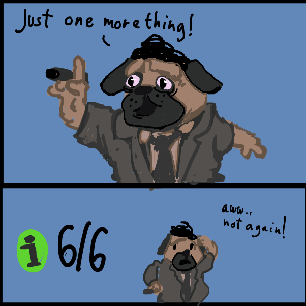 Have you finished the game? (how far it got?)
Bonus question: What is your favourite movie? - Online Drawing Game Comic Strip Panel by Peyocay