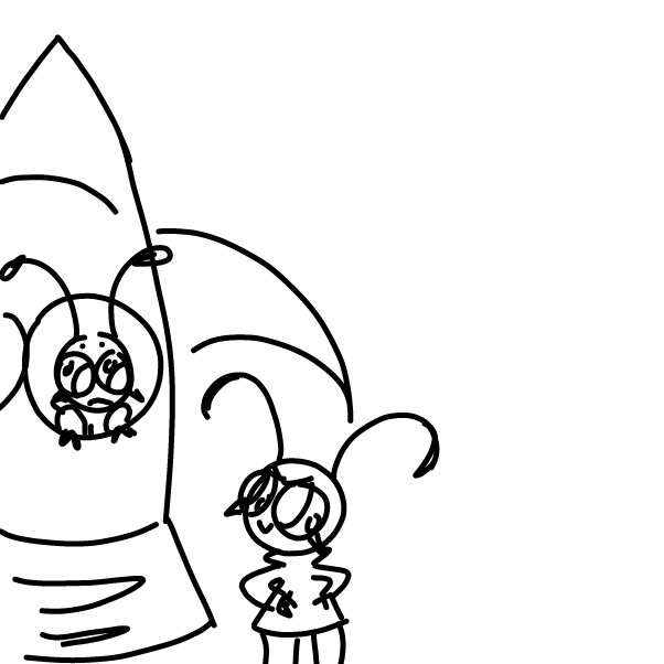 Drawing in Landing on Earth by MovedAccounts