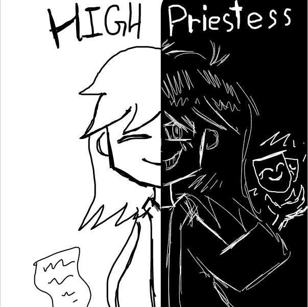 There is the side of light... and there is a side of darkness.... that is high priestess - Online Drawing Game Comic Strip Panel by FifaSam