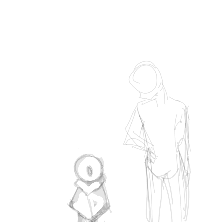 Drawing in Size  by JA