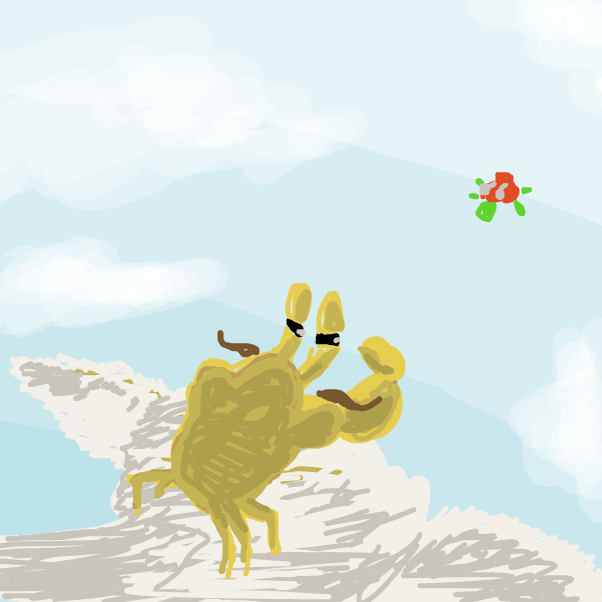 ...Hey what the heck...? is that a blastoise or something? - Online Drawing Game Comic Strip Panel by KringlePringles