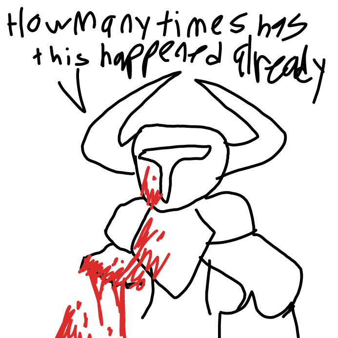 Drawing in it's just a flesh wound by scarlett