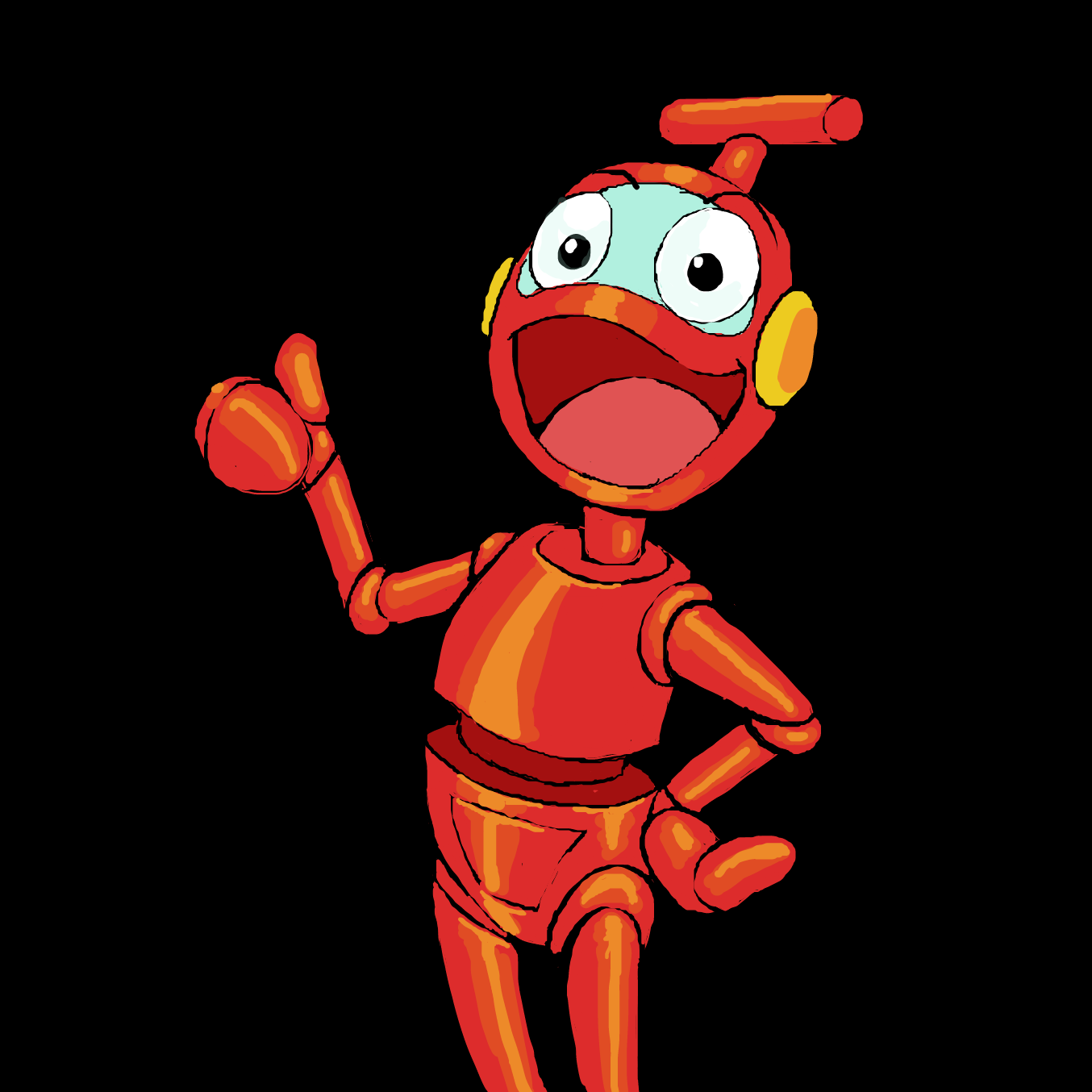 It's me NoNo small robot you know, friend of Ulysses! - Online Drawing Game Comic Strip Panel by TFD